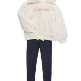 Calvin Klein winter set, sherpa coat