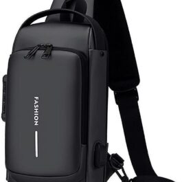 Fashion Sling Backpack USB Anti-Theft Waterproof Chest Daypack Casual Shoulder Bag