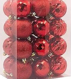 Hallmark Red Christmas Ball Ornaments