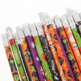 halloween pattern bassculing pencils for student school paper