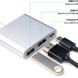 3 in 1 USB C to HDMI Adapter