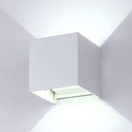 Square Wall Lights 6W LED Upside Down Lighting Wall Light Indoor/Outdoor