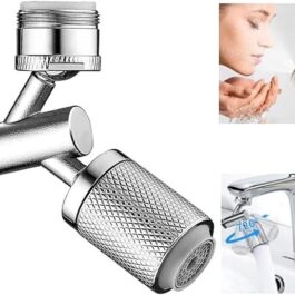 Bathroom Faucet Aerator, Faucet Sprayer Attachment, Swivel Sink Faucet Head Replacement with 2 Spray Modes with Stop Button Design