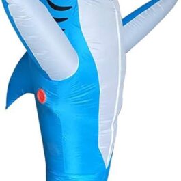 Inflatable Costume Shark Costume Adult Inflatable Halloween Costumes for Adult Men Women Blow up Funny Shark Fancy Dress Costume