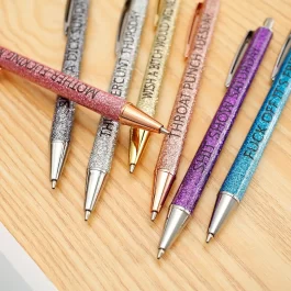 7Pcs/set Fun Glitter Pen Ballpoint Pen Daily Gel Pen