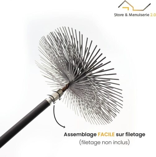 Store & Menuiserie 2.0 - Chimney Sweep Brush for Uncoated Pipes