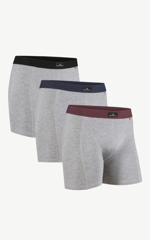 DANISH ENDURANCE Men's Sports Boxers Grey size XL US, box of 3 pieces