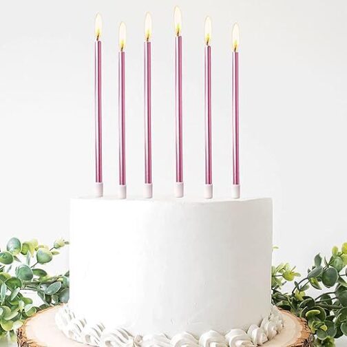 PHDCAKE Long Thin Birthday Candles