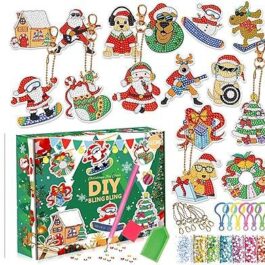 Christmas Keychain, Christmas DIY Key Chain Ornaments 5D