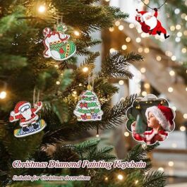 Christmas Keychain, Christmas DIY Key Chain Ornaments 5D