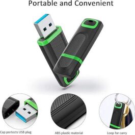 KEXIN USB Stick 128GB USB 3.0 Flash Drive Cap Design