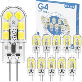 Cnkeeo G4 LED Bulbs , for Chandelier Home Lighting Decor 10-Pack