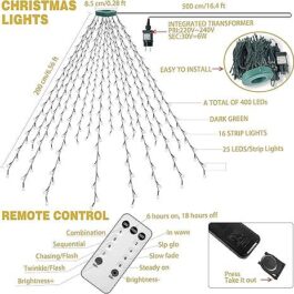 Christmas Tree Lights , 400 LEDs