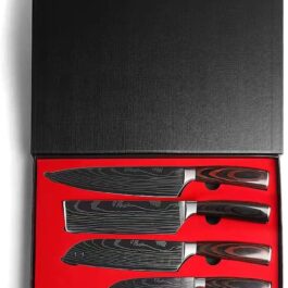 Knife Set,3.5-8 Inch Set Boxed Knives,Premium German Stainless Steel Kitchen Knife,5 Pieces Knife Set