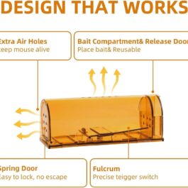 Humane Mouse Trap, Reusable Live Mouse