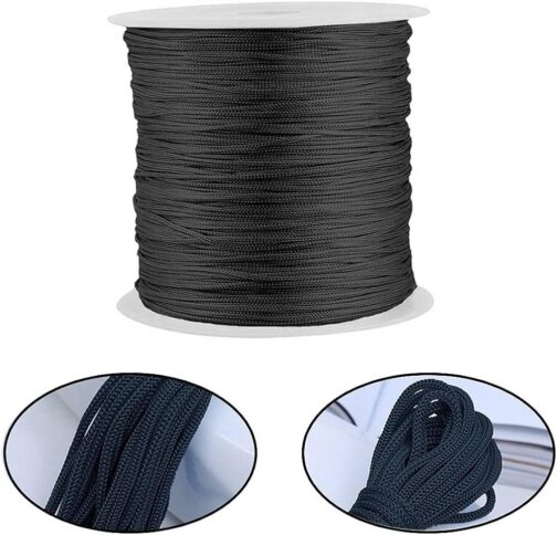 Pamtns Nylon Cord 0.8 mm 100 m Cord Black Nylon - Image 3