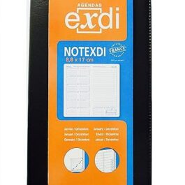 Exdi agenda 9×12.5 1 week on 2 pages plastic cover