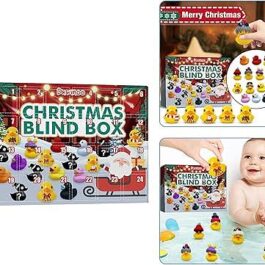 Christmas Blind Box 24 Compartments Kids Funny Duck Water Play Toy Gift for Baby Kids