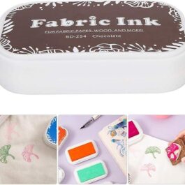 Fabric Ink Pad Large Brown for Rubber Stamps