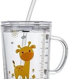 Kids Glass Milk Cup Childrens