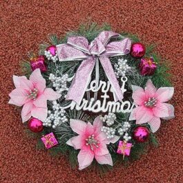 ACHICOO Christmas Decoration Wreath 30cm Christmas Wreath Door Hanging Christmas Ring