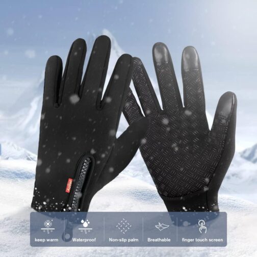 Touchscreen Handschuhe Herren Winter Lederhandschuhe - Image 7