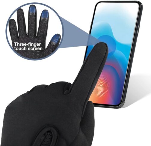 Touchscreen Handschuhe Herren Winter Lederhandschuhe - Image 4