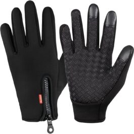 Touchscreen Handschuhe Herren Winter Lederhandschuhe