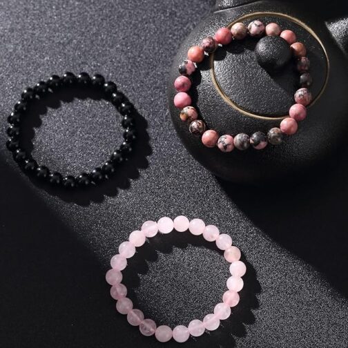 3 pcs natural stones bracelet unisex - Image 6