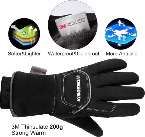 KINGSBOM -40℉ Waterproof & Windproof Thermal Gloves - Image 2