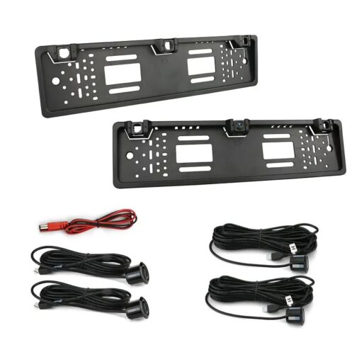 European License Plate Frame with Camera & 2 Parking Sensors - Rear View Parking Assist - Image 2