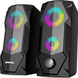 SPKPAL Computer Speakers – RGB Gaming Speakers