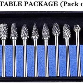 Freewalk Aluminum Cutting Bits Carbide Burr Set-10 Pieces