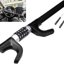 Vechkom Steering Wheel Lock – 5-Digit Combination Anti-Theft Security for Cars & SUVs