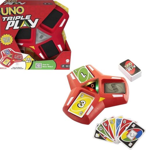 Mattel Games UNO - Triple card game for kids - Image 2