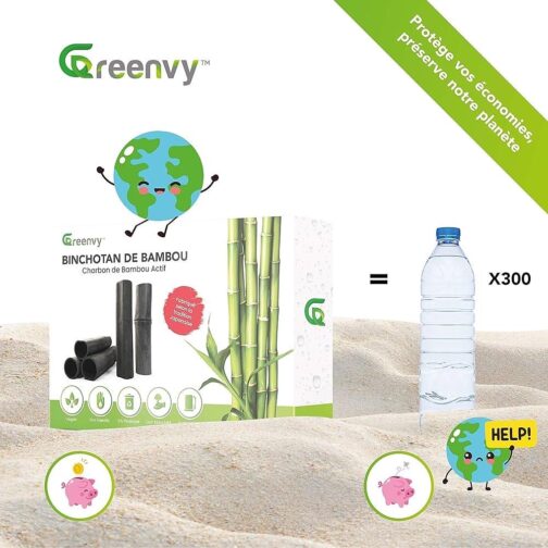 Greenvy   | Organic Bamboo Activated Carbon Vegetable Water Filter - Image 4