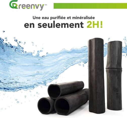 Greenvy   | Organic Bamboo Activated Carbon Vegetable Water Filter