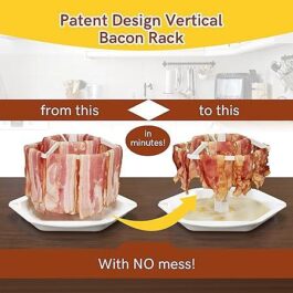 OTOmitra Microwave Bacon Cooker, DIY Bacon Cooker for Microwave