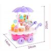 Qbic 28PCS Set Kids Children Girls Ice Cream Cart Toy - Image 3