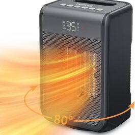 TriPole Space Heater Portable Electric Heater with Thermostat