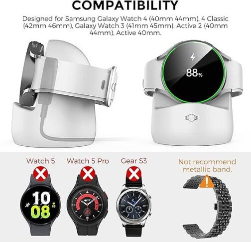 AhaStyle Watch Charger Stand for Samsung Galaxy Watch 4 - Image 4