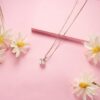 Women's Opal Necklaces Platinum