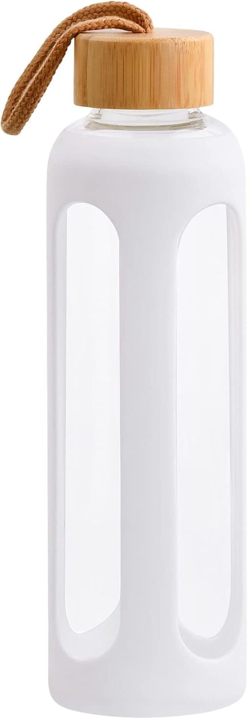 Glass Water Bottle, Reusable Glass Bottle - Image 3