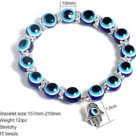 Blue Beads Evil Eyes