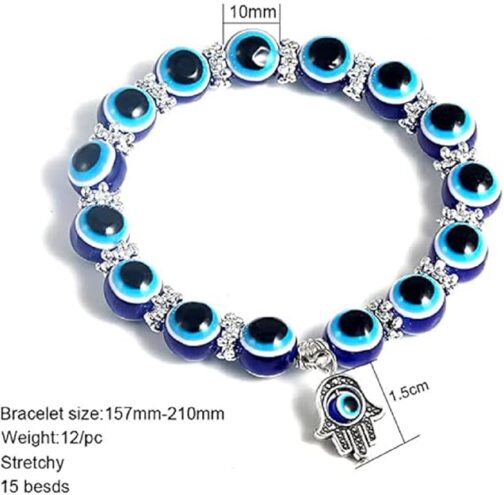 Blue Beads Evil Eyes - Image 2