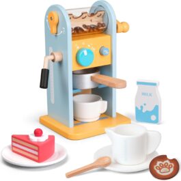 ICEKO Wooden Toy Coffee Maker