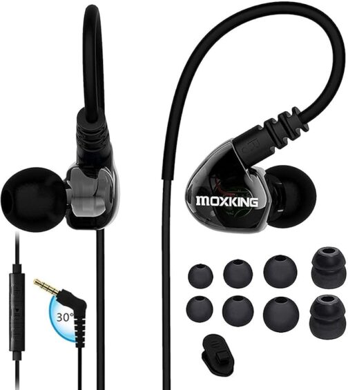 MOXKING Running Sports Earbud Headphones Wired - Image 2