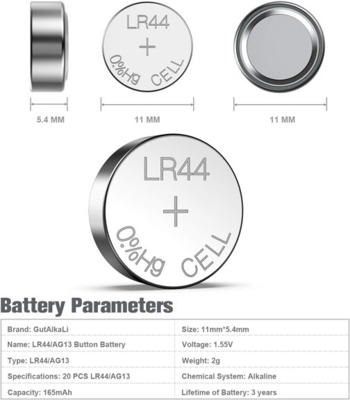 GutAlkaLi LR44 Battery - Image 2