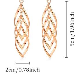 Long Tassel Earrings Gold Plated