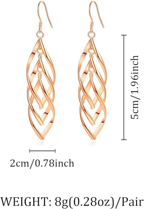 Long Tassel Earrings Gold Plated - Image 2